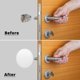 thumbnail image 4 of Protector de pared para perilla de puerta, protector de pared de tapón de puerta de goma suave redondo transparente, 6 uds., 4 of 5