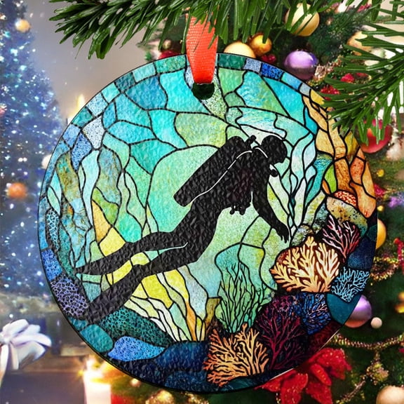 Ocean4 Christmas Ornament, Ceramic/Acrylic Ornament, Special Keepsake for Mother, Valentine Ornament Gift, Seasonal Festival Keepsake, Collectible 2025