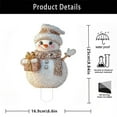 thumbnail image 3 of PEIBang Christmas Snowman Garden Stakes Outdoor Christmas Decorations,Acrylic Yard Signs with Stakes for Garden Lawn Patio Decor, 3 of 6