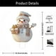 thumbnail image 3 of Maceta Decorativa de Acrílico con Forma de Muñeco de Nieve, 3 of 6