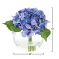 Hydrangea Artificial Floral Arrangement with Vase and Faux Water Fake