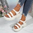 thumbnail image 6 of Ticikt Summer Casual Sandals Fashion Flat Beach Slide Comfortable Outdoor Walking Shoes, 6 of 9
