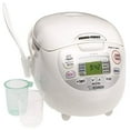 thumbnail image 2 of Zojirushi NS-ZCC10WZ Neuro Fuzzy 5.5-Cup Electric Rice Cooker, White - Keep Warm, 2 of 2