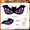 thumbnail image 2 of Halloween Decorations Spooky Eyes Lights, 21 Inch Large Wooden Halloween Window Eye Lights with 7 Color Modes and USB/Battery Operated for Home, Wall, Window, Trees Halloween Décor, 2 of 9