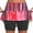 Red, variant on BiZtdJrK Womens Summer Vacation Skorts Gradient Print High Waist Casual Skort Trendy Party Skirts with Shorts on sale prime Yellow XL