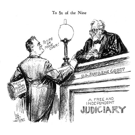 FD Roosevelt Cartoon Na 1937 American Newspaper Cartoon Unsympathetic FD Roosevelt Cartoon Na 1937 American Newspaper Cartoon Unsympathetic