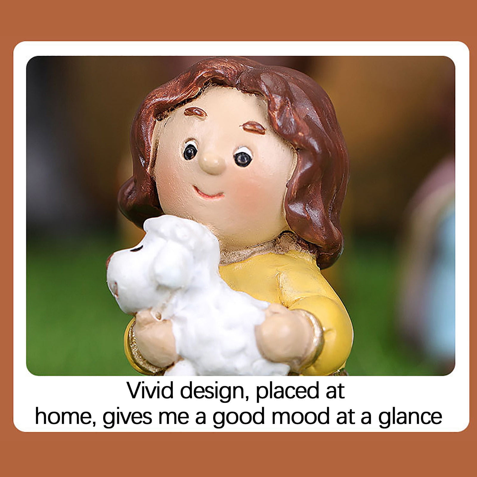Leodye Mini Christmas Nativity Set,11 Pieces Little People Nativity Set,Christmas Decoration Miniature Nativity Set,Nativity Scene with Light 10 Rearrangeable Figurines Decor Tabletop Decor