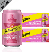 Schweppes Raspberry Ginger Ale Cans, 12 Fl Oz, 24 Pack