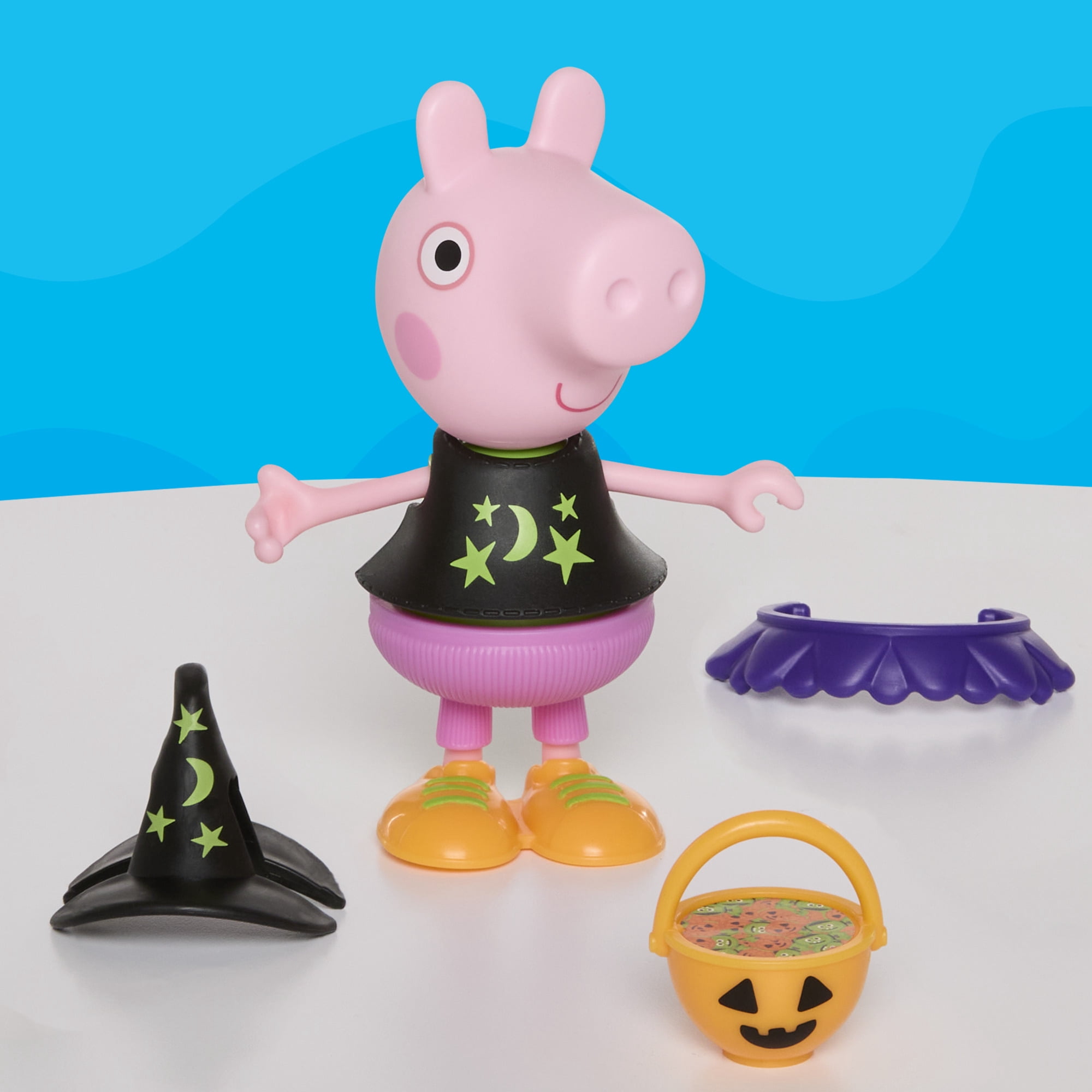 Peppa Pig Halloween Dress-Up 6-Inch Figure with 6 Fashion Accessories, Kids Ages 3+