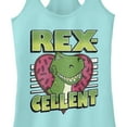 thumbnail image 2 of Junior's Toy Story Valentine Rex-Cellent  Racerback Tank Top Cancun X Large, 2 of 4