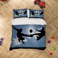thumbnail image 3 of 3D Blue Sky Football Match Quilt Cover Set Bedding Set Duvet Cover Pillowcases, 3 of 3