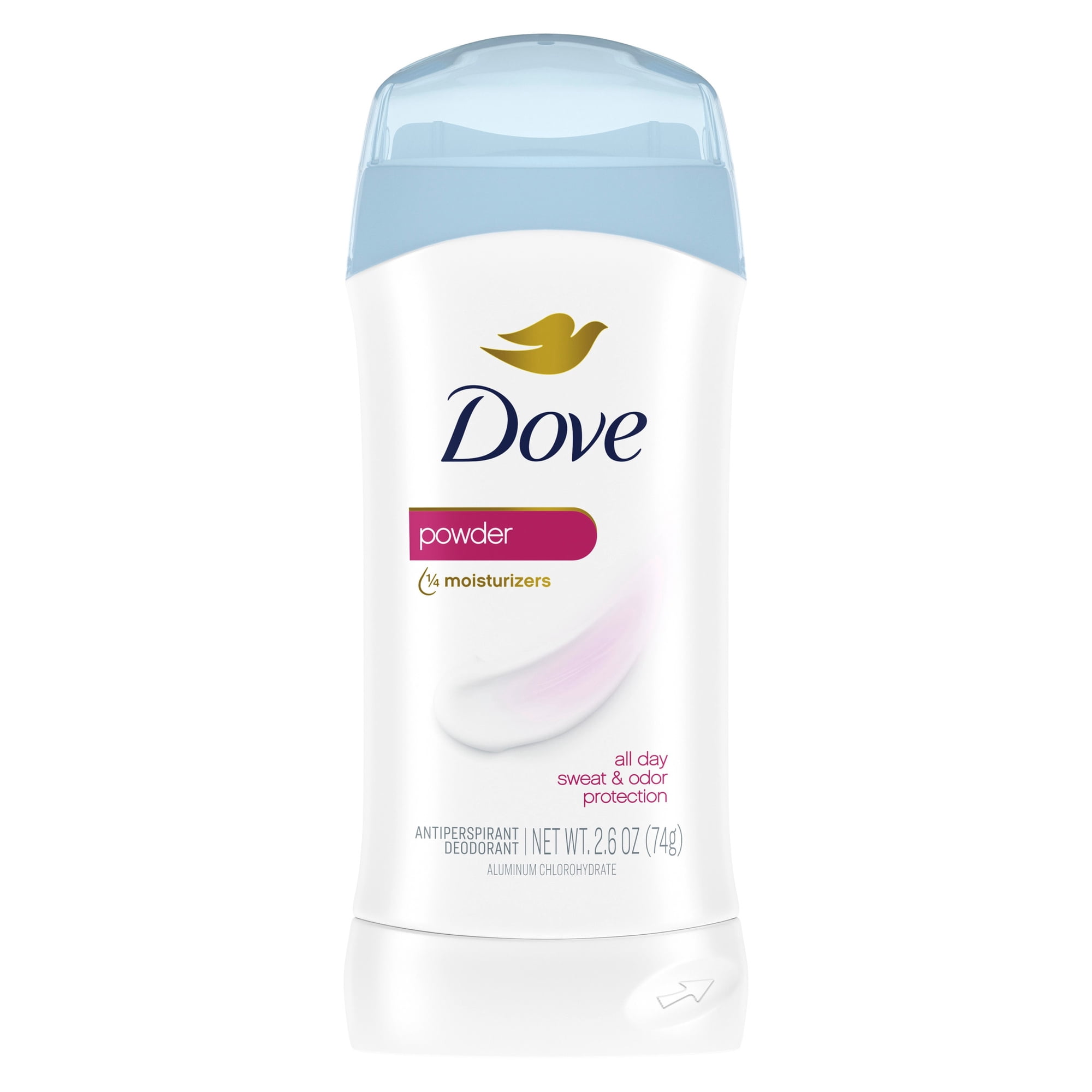 Dove Invisible Solid Antiperspirant Deodorant Stick for Women, Powder For 48Hours Underarm Sweat & Odor Protection, 2.6 oz