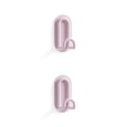thumbnail image 3 of Inteprter Gancho montado en la pared creativamente en forma de U ganchos fuertes sin perforaciones conveniente instalación Simple soporte Rosa 2piezas, 3 of 6