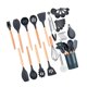 thumbnail image 4 of 35 utensilios de cocina prácticos, cuchara, cepillo y utensilios de cocina resistentes al calor para principiantes. Gris, 4 of 7
