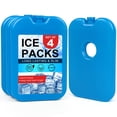 thumbnail image 1 of Paquete de 4 Bolsas de Hielo LotFancy para Enfriador y Lonchera Azul, 1 of 7