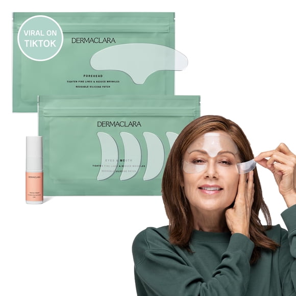 Parches faciales de silicona Dermaclara Antiarrugas 30 usos