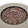 thumbnail image 4 of Christopher Knight Home 32" Round Iron Propane Fire Pit, 40,000 BTU with Smokeless Flame, Light Gray, 4 of 13