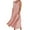 Pink, variant on Womens Autumn Winter Casual Dresses Pockets Solid Color Sleeveless Cotton Linen Long Dress