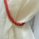 thumbnail image 3 of Abrazaderas de cortina de cuerda de 27 pulgadas de largo con borlas de voile para ventana y dormitorio rojo, 3 of 6