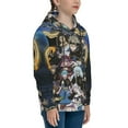 thumbnail image 3 of Black Clover Teen Boys Girls Hoodies Cartoon Graphic Hooded Sweatshirts Casual Pocket Pullover Coat for Kids, 3 of 8