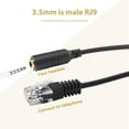 thumbnail image 4 of 2pc 3.5mm Stereo Audio Headset to Jack Female Male RJ9 Plug Adapter Converter Cable Cord, 4 of 4