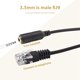 thumbnail image 4 of Cable adaptador conversor de auriculares estéreo de 3,5 mm a conector hembra RJ9 macho (2 unidades), 4 of 4