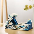 thumbnail image 6 of HI-Reeke Huge Waves Micro Mini Building Block Set Kanagawa Surfs Building Kit Toy for Kid Adult Blue, 6 of 8