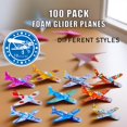 thumbnail image 2 of Foam Gliders Planes Lucky Guess 100 unidades para regalos de fiesta para niños, 2 of 7
