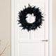 thumbnail image 5 of de plumas de cóctel negro de 16 "Puerta de entrada de Decoración para el hogar Accesorios para fotos Sunnimix Corona de puerta principal, 5 of 7