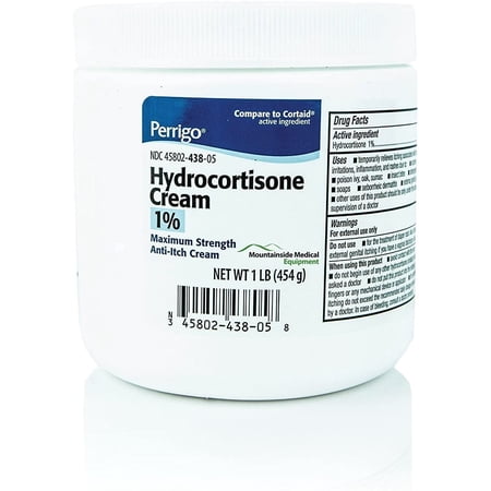 Perrigo Hydrocortisone Cream 1% Maximum Strength Anti-Itch Cream  1 lb