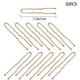 thumbnail image 2 of ATJIA 50 Pieces U-Shaped Hair Pins Kit Hair Clips Secure Hold Hair Clips for Women with Storage Box, 2 of 6
