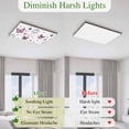 thumbnail image 5 of 4th of July Magnetic Fluorescent Light Covers for Ceiling Lights 2x4Ft,Butterfly Star Blue Red Fireworks Independence Day Office Classroom Kitchen Drop Ceiling Light Covers Filters Shade Panel 2Packs, 5 of 9