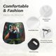 thumbnail image 4 of Balery Forest Plant Raccoon Pantalones cortos deportivos para mujer con forro y dos bolsillos, elásticos, para entrenamiento, gimnasio, yoga-Small, 4 of 7
