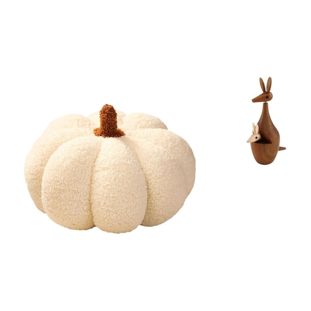 Almohadas de calabaza de Halloween, figura de animal, estatua de peluche, almohada decorativa de felpa, cojín para sofá, cama, dormitorio, decoración
