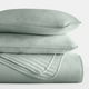 thumbnail image 4 of Juego de Edredón Resistente a las Arrugas para Todas las Estaciones, Colcha de Eucalipto a Rayas Verdes Cosidas para Ropa de Cama Tamaño Twin de Comfort Canopy, 4 of 10