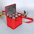 thumbnail image 4 of Bolsa de almuerzo de picnic portátil con aislamiento térmico para exteriores (Rojo S), 4 of 5