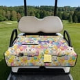 thumbnail image 2 of Whosucclay Rabbit Easter Egg Pattern Club Car Seat Covers Golf Cart Seat Cover, 4 Pockets Golf Cart Seat Blanket for Icon 2 Passenger Golf Carts Club Cars, 2 of 9