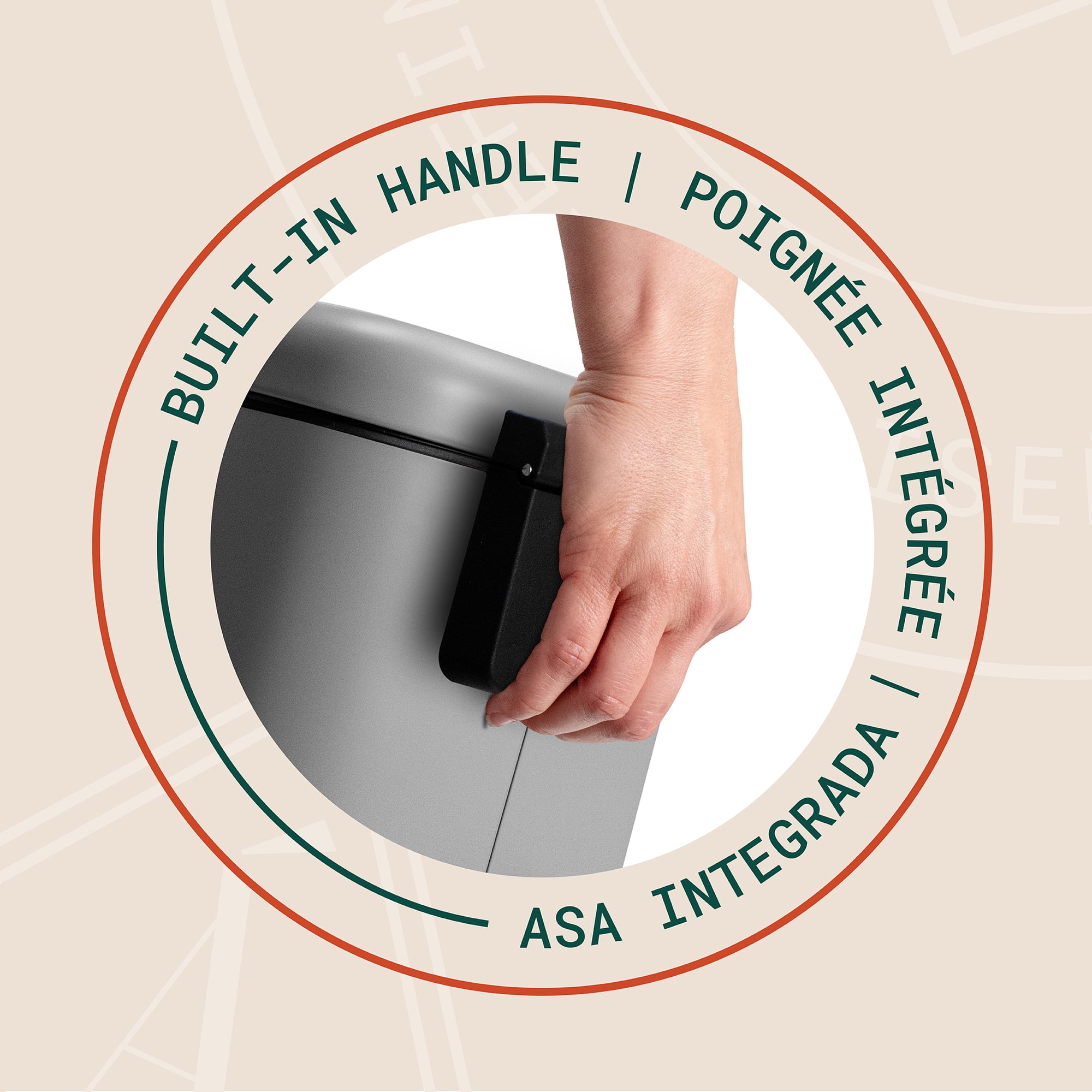 Acento Cubo Square Step Trash Can, 1.6 Gallon Compact Bathroom Waste Bin with Soft Close and Stay Open Lid, Removable Inner Bucket, Matte Gray