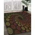 thumbnail image 3 of Ahgly Company Machine Washable Indoor Rectangle Transitional Black Brown Area Rugs, 7' x 10', 3 of 7