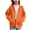Orange, variant on Zip Up Hoodies for Girls Cute Trendy Cat Hooded Jackets Kids Plain Long Sleeve Fall Winter Athletic Sweatshirts