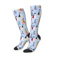 thumbnail image 2 of Bingfone Compression Socks for Women and Men Long Socks for Running Athletic Cycling Nurse-Sailboats And Seagulls, 2 of 8