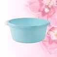 thumbnail image 4 of 2 piezas Lavabo de baño para el hogar Lavabo de plástico Lavabo para el pie del hogar Lavabo simple para el hogar (Tamaño mediano azul cielo), 4 of 5