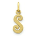 thumbnail image 1 of 10k Yellow Gold Dainty Letter S Initial Name Monogram Necklace Charm Pendant, 1 of 7