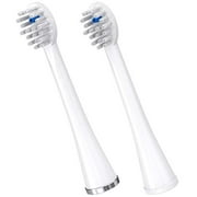 Waterpik Compact Replacement Brush Heads for Sonic-Fusion Flossing Electric Toothbrush SFRB-2EW, 2 Count White