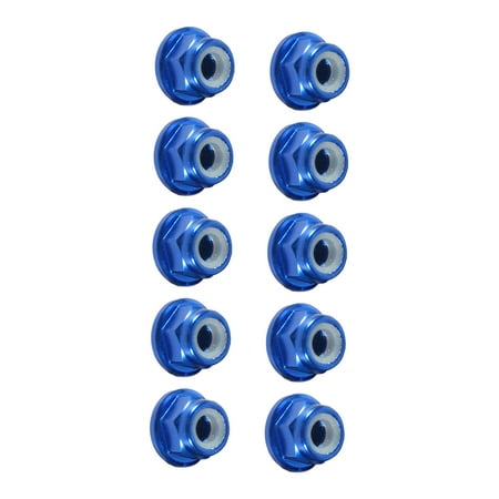 

10Pcs M3 Nylon Insert SelfLock Aluminum Nuts Hex Lock Nut With Royal Blue Sturdy And Prevents Vibration Loosening Fast And Simple To Use