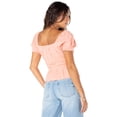 thumbnail image 5 of The Celebrity Pink Women's and Women's Plus Puff Sleeve Top, Sizes XS-XXXL, 5 of 5
