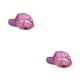 thumbnail image 4 of Qarigey Gorra de béisbol para mujer, cúpula a prueba de sol, brillante, transpirable, malla de lentejuelas, sombrero deportivo para mujer, Rosa 2piezas, 4 of 6