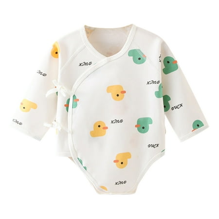 

XINSHIDE Newborn Infant Baby Girls Boys Cartoon Cute Romper Long Sleeve Animals Cotton Bodysuit Outfits Baby Clothing
