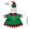 thumbnail image 3 of FastXmas Christmas Porch Goose Outfits Decorations,Christmas Goose Clothing Set Including 1x Cloth 1x Hat 1x Candy-shaped Cane 1x Candy Bag,Xmas Style Porch Goose Costume for Geese Patio Yard Decor, 3 of 9