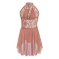 thumbnail image 2 of Aislor Robe de Danse Lyrique Moderne pour Filles Robe Justaucorps en Dentelle Florale Jazz Ballet Dacrewear Rose Poussiéreux 16, 2 of 7